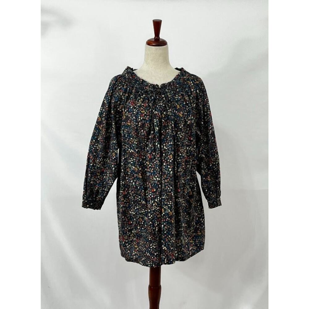 DOEN S Small Everild Dress On Off Shoulder Donna Leigh Floral Navy Mini Liberty - Picture 8 of 11